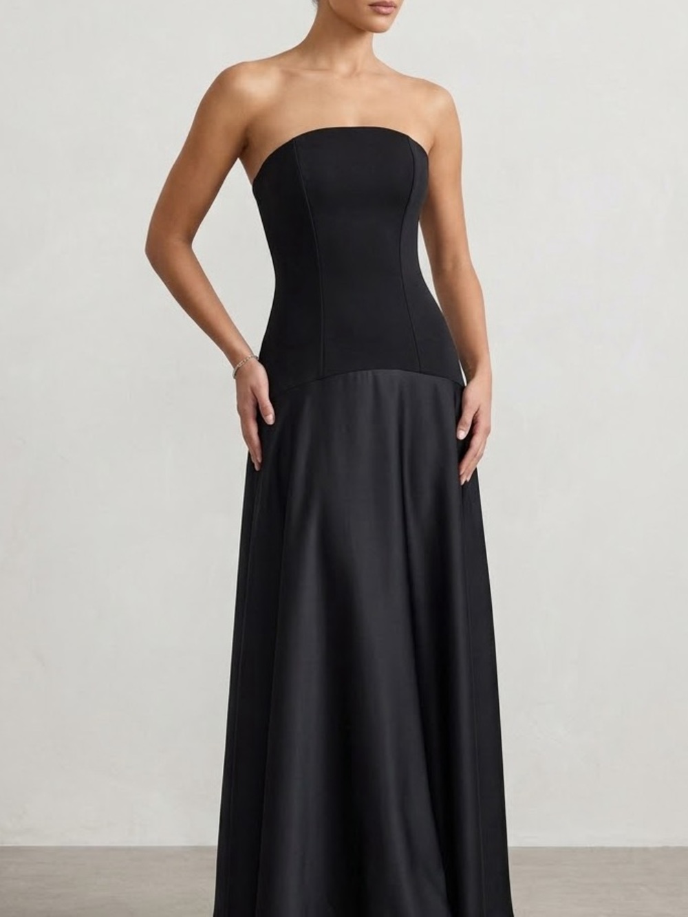 Women's Black Strapless Dress BNWOT